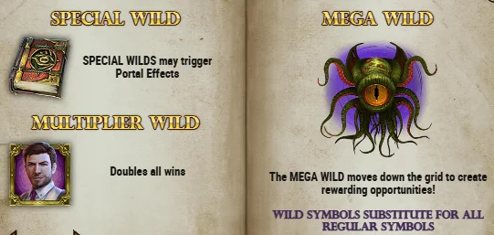 Special Wilds in Tome of Madness Slot